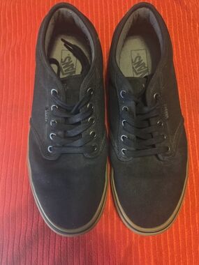 Vans Black Canvas Low-Top Sneakers with Gum Sole